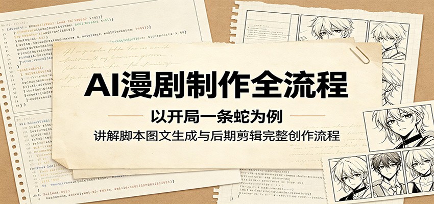 AI漫剧制作全流程:以开局一条蛇为例,讲解脚本图文生成与后期剪辑完整创作流程选优云网创选优云网创