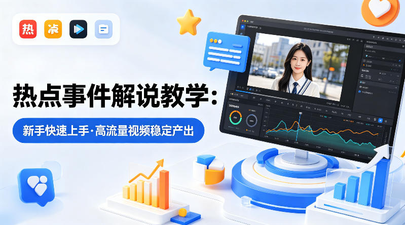 某大V的热点事件解说教学,新手也能快速上手,稳定产出高流量解说视频选优云网创选优云网创