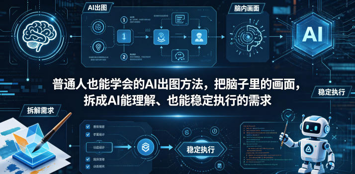 普通⼈也能学会的AI出图⽅法,把脑子里的画面,拆成AI能理解、也能稳定执行的需求【文档】选优云网创选优云网创