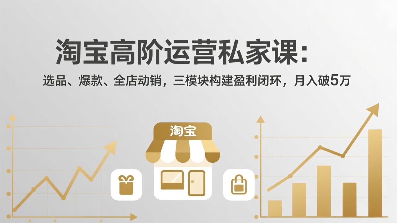 淘宝高阶运营私家课(更新26年4月选优云网创选优云网创
