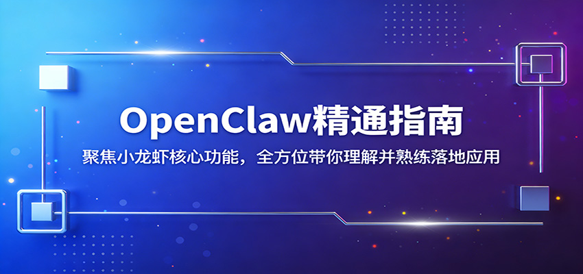 OpenClaw精通指南：聚焦小龙虾核心功能，全方位带你理解并熟练落地应用选优云网创选优云网创