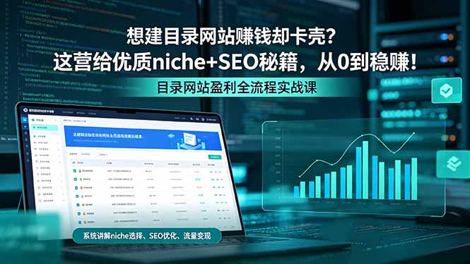想建目录网站赚钱却卡壳？这营给优质 niche+SEO 秘籍，从 0 到稳赚！选优云网创选优云网创
