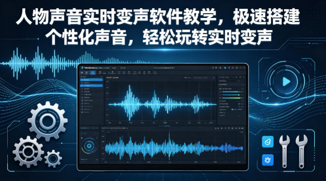 人物声音实时变声软件教学,极速搭建个性化声音,轻松玩转实时变声选优云网创选优云网创