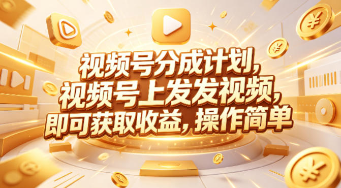视频号分成计划，599元众筹的Red团队课程，视频号上发发视频，即可获取收益，操作简单选优云网创选优云网创