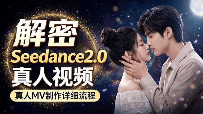 Seedance 2.0电影级真人 MV全流程拆解:提示词、运镜、粒子特效,手把手实操选优云网创选优云网创